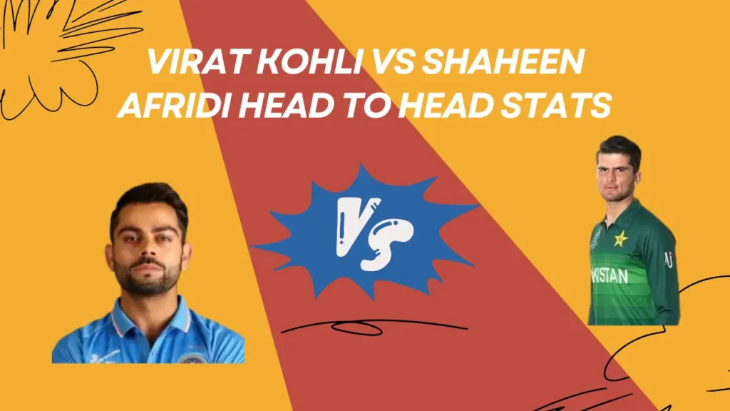 Virat Kohli vs Shaheen Afridi Head to Head Stats