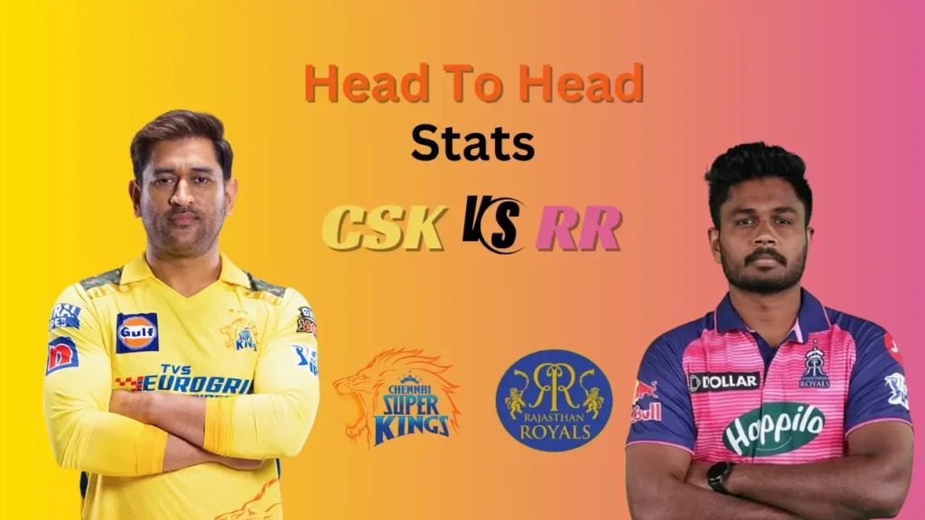 CSK vs RR Head to Head Stats