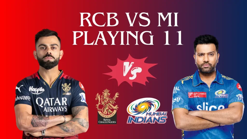 RCB vs MI Playing 11