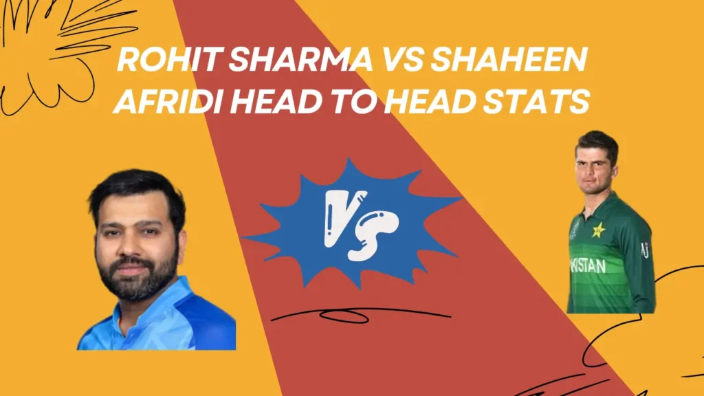 Rohit Sharma vs Shaheen Afridi Head to Head Stats