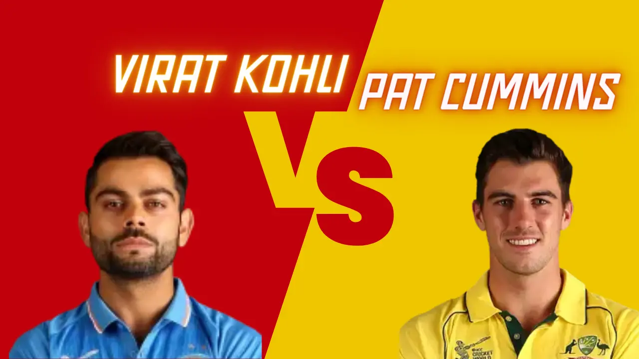 Virat Kohli vs Pat Cummins Head to Head Stats