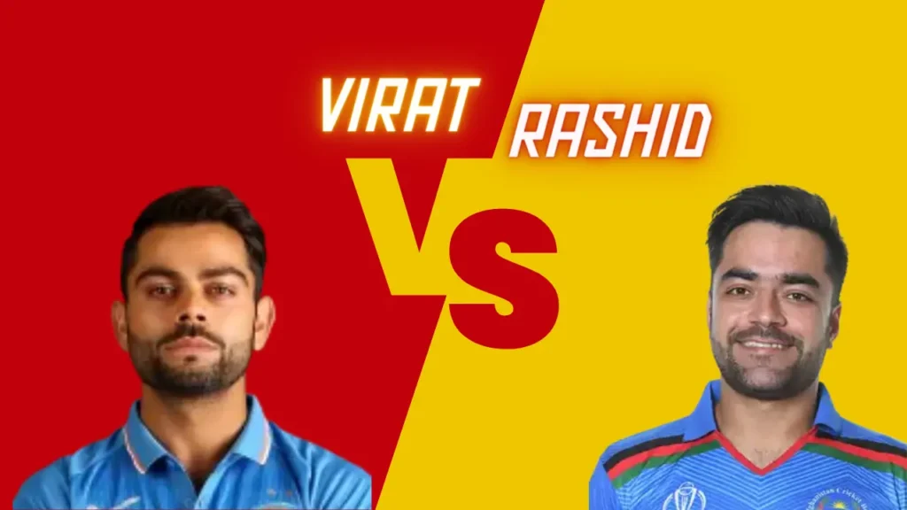 Virat Kohli vs Rashid Khan Head to Head Stats