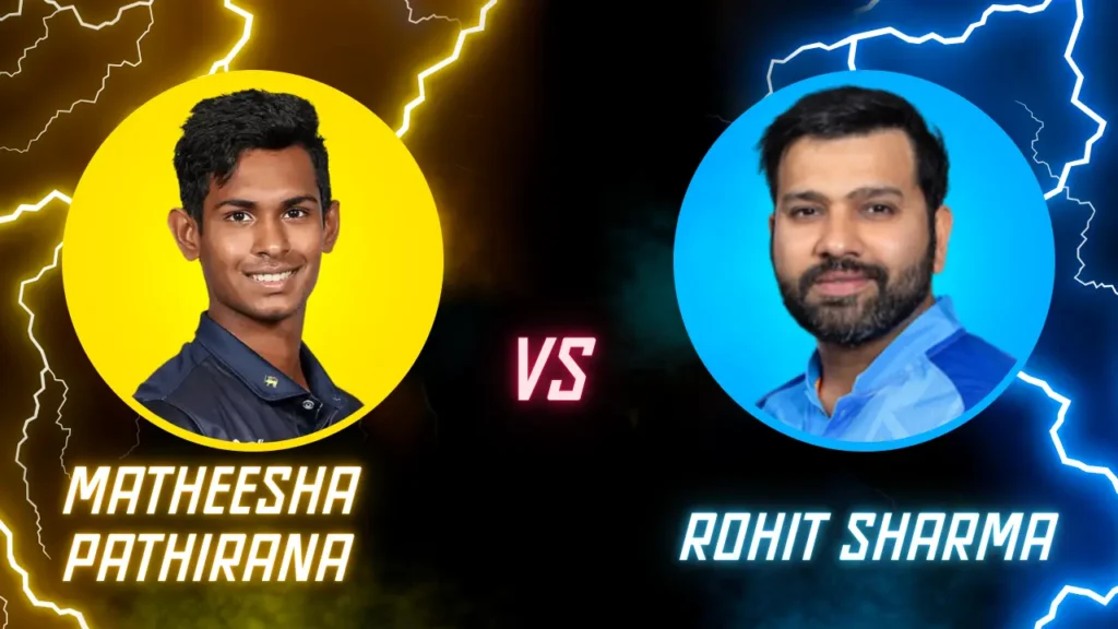 Rohit Sharma vs Matheesha Pathirana Head to Head Stats